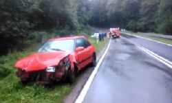 Kolizje, wypadki, pożar tira i rozlany olej