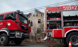 Zadymienie w budynku przy ul. Ziębickiej