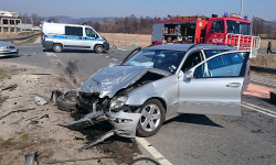 W dwóch wypadkach ranny mężczyzna i kobieta w ciąży