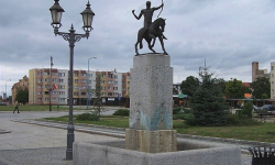 Ukradł metalowe części z fontanny Strzelca