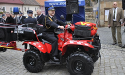 Przekazanie quada strażakom-ochotnikom ze Złotego Stoku