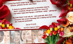 Życzenia z okazji Dnia Kobiet od burmistrza Marcina Orzeszka