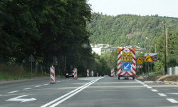 Utrudnienia na krajowej ósemce. Tworzą się korki