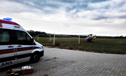 Poparzenie niespełna rocznej dziewczynki. Interweniował śmigłowiec LPR