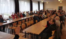 Zebranie wiejskie w Brodziszowie, podczas którego wybrano nową radę sołecką