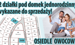 Dwie działki na Osiedlu Owocowym wykazane do sprzedaży. Przetargi jeszcze w tym roku