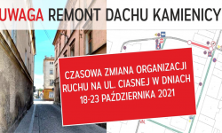 Czasowa zmiana organizacji ruchu na ul. Ciasnej w Ząbkowicach Śląskich