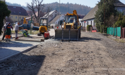 Trwa przebudowa ul. Wiejskiej w Złotym Stoku