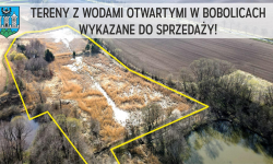 Tereny z wodami otwartymi w Bobolicach wykazane do sprzedaży