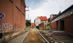 Prace przy przebudowie ulicy Pocztowej w Ziębicach