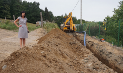 Burmistrz Złotego Stoku odwiedziła prowadzone inwestycje