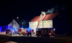 Pożar sadzy w przewodzie kominowym w Jaworku [foto]