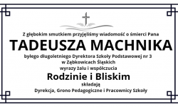 Zmarł Tadeusz Machnik, były dyrektor Szkoły Podstawowej nr 3