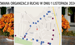 1 listopada - zmiana organizacji ruchu w rejonie cmentarza [mapka]