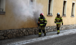 Pożar kotłowni w budynku mieszkalnym [foto]