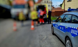 Potrącenie pieszej w Dobrzenicach