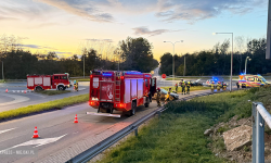 Zderzene audi i bmw na skrzyżowaniu krajowej ósemki z ul. Legnicką [foto]