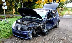 Zderzenie osobówki z samochodem ciężarowym przed Ciepłowodami [foto] [aktualizacja]