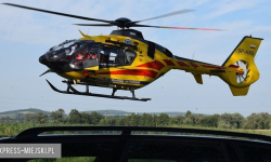 Wypadek podczas prac ziemnych w Ciepłowodach. 21-latek w szpitalu