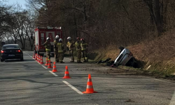 Dachowanie między Służejowem a Ziębicami. Kierujący był pijany [aktualizacja]