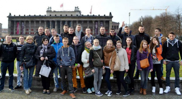 Uczniowie podczas praktyk w Niemczech