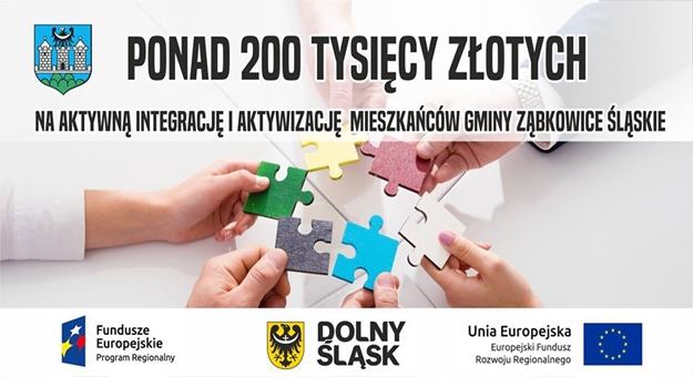 Ponad 230 tys. zł na aktywną integrację i aktywizację mieszkańców gminy Ząbkowice Śląskie