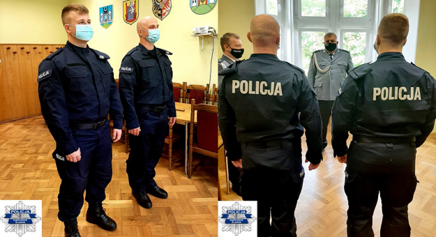 Uroczyste ślubowanie nowo przyjętych policjantów