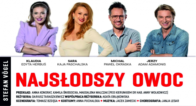 „Najsłodszy owoc” już 20 lutego od godz. 18 w sali widowiskowej Ząbkowickiego Centrum Kultury i Turystyki