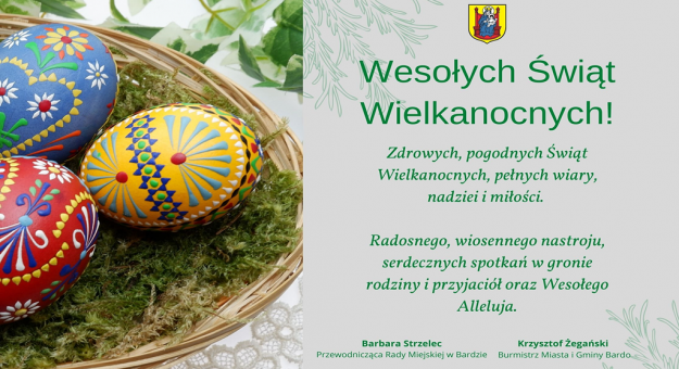 Życzenia Wielkanocne od władz gminy Bardo