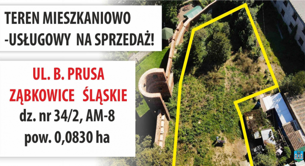 Działka przy ul. Prusa na sprzedaż