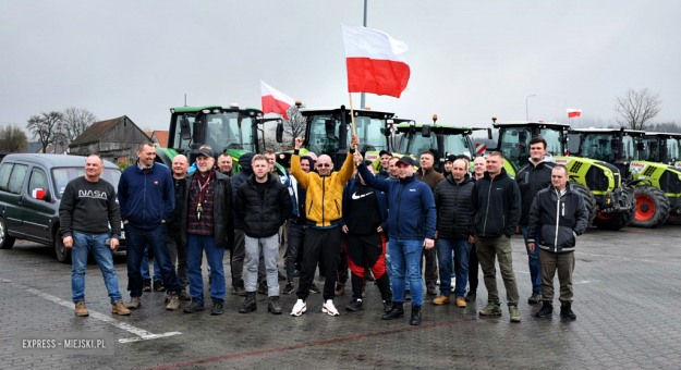 Protest rolników na krajowej ósemce