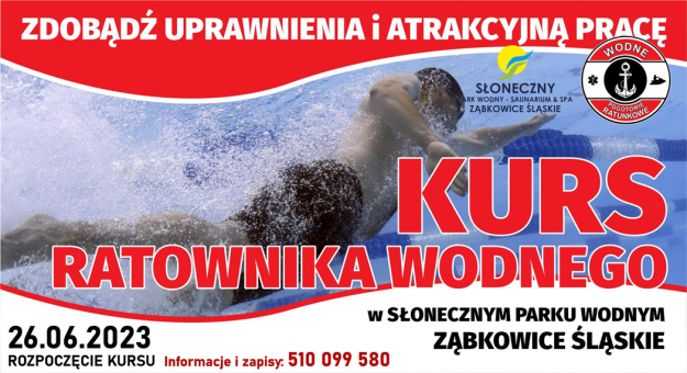 Kurs na ratownika wodnego w Słonecznym Parku Wodnym