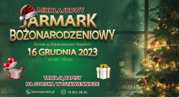 Ruszają zapisy dla wystawców na Jarmark Bożonarodzeniowy w Ząbkowicach Śląskich