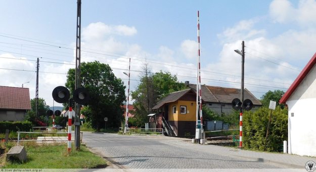 Przejazd kolejowy w Przyłęku w ciągu drogi powiatowej