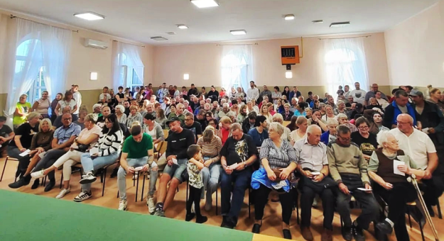 Zebranie wiejskie w Olbrachcicach Wielkich. Wybierano sołtysa i radę sołecką