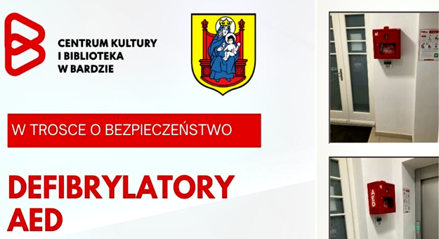 Więcej urządzeń ratujących życie. Defibrylatory AED trafiły do bardzkiego urzędu i centrum kultury