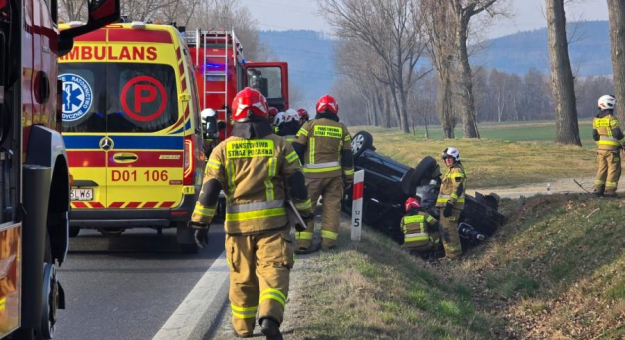 Dachowanie volkswagena na krajowej ósemce