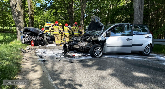 Zderzenie passata i forda na drodze wojewódzkiej nr 390
