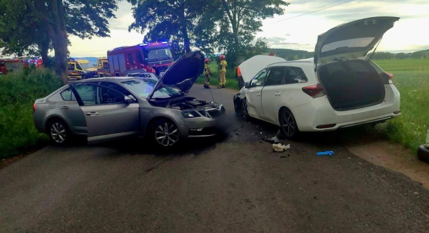 Zderzenie skody i toyoty między Bobolicami a Ciepłowodami