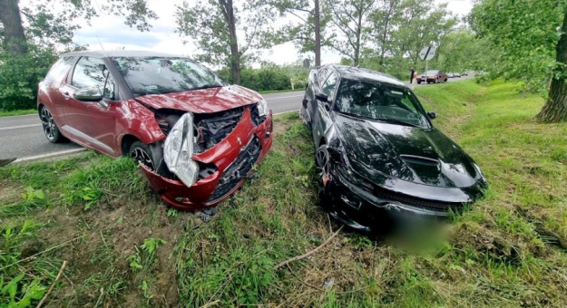 Zderzenie trzech pojazdów w Strąkowej