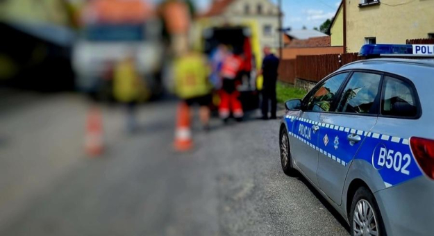 Potrącenie pieszej w Dobrzenicach