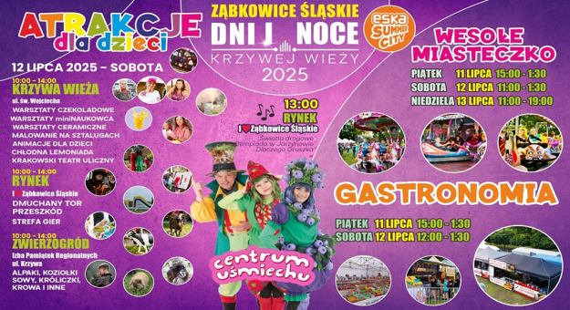 Atrakcje dla dzieci podczas Dni i Nocy Krzywej Wieży 2025