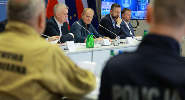 Poranne  posiedzenie rządowego sztabu zarządzania kryzysowego 