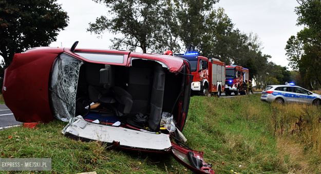 Zderzenie fiata i citroena na krajowej ósemce w Tarnowie