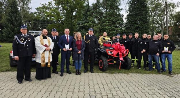 Strażacy-ochotnicy z Kamieńca Ząbkowickiego II mają nowego quada