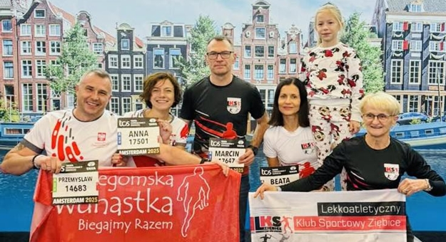 Ziębiczanie rywalizowali w Amsterdamie podczas maratonu