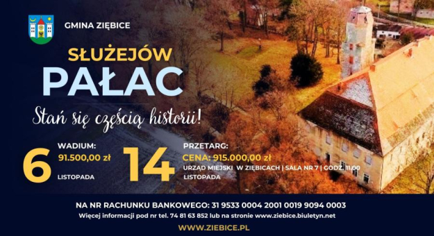 Gmina wciąż szuka chętnego na kupno zabytkowego pałacu w Służejowie. Cena wywoławcza? 915 tys. zł. Do dziś wpłata wadium