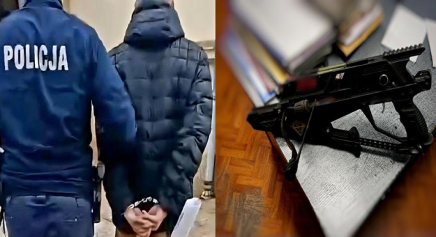 Awantura domowa w Ciepłowodach. Nietrzeźwy mężczyzna strzelił z kuszy w kierunku domowników