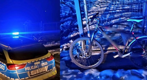 40-letni rowerzysta miał w organizmie blisko 1.5 promila alkoholu