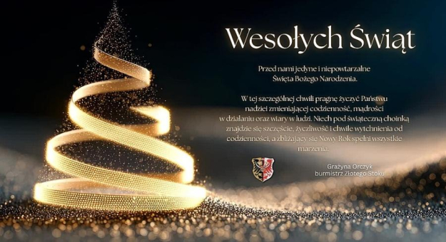 Życzenia świąteczne od władz Gminy Złoty Stok